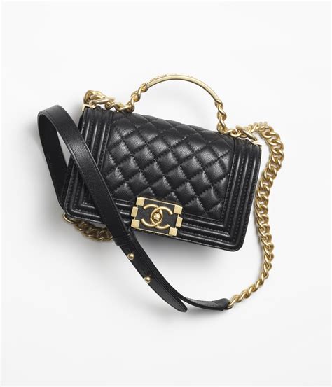 chanel boy black gold price